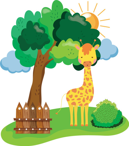 可爱的小长颈鹿性格图片下载