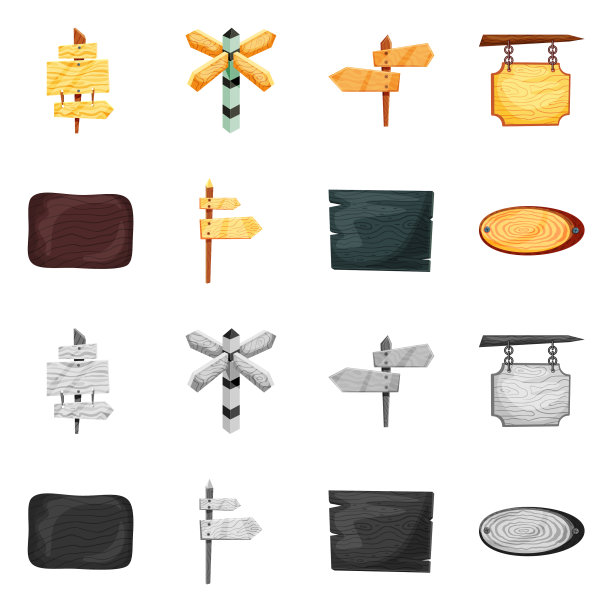 原始和森林标志图片下载