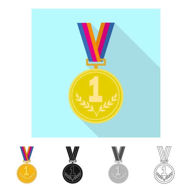 运动和胜利者的图标图片下载