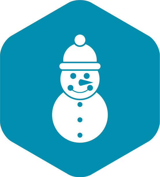雪人图标简约风格图片下载