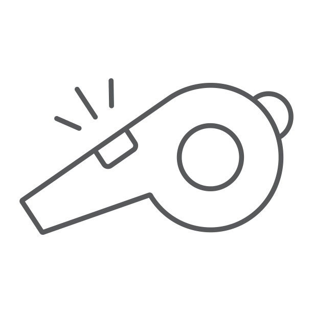 哨子细线图标运动和设备图片下载