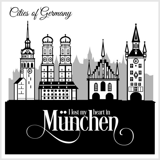 慕尼黑-德国详实建筑城市图片下载