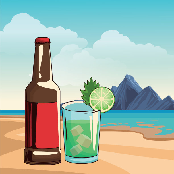 酒精饮料饮料卡通图片下载