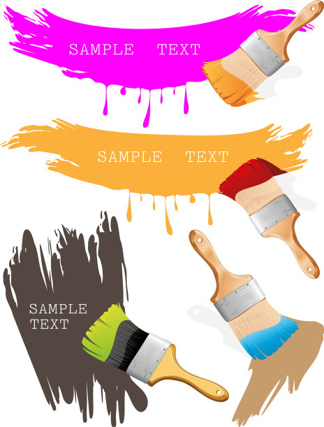 画笔和颜料图片下载