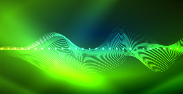 霓虹灯波背景图片下载