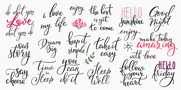 刻字摄影叠加集图片下载