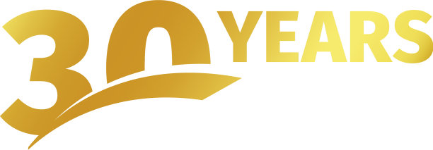 孤立金黄色数字30与字年图片下载