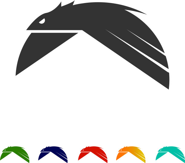 鹰徽设计与颜色变化图片下载