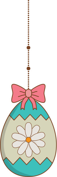 美丽的彩蛋画挂复活节图标图片下载