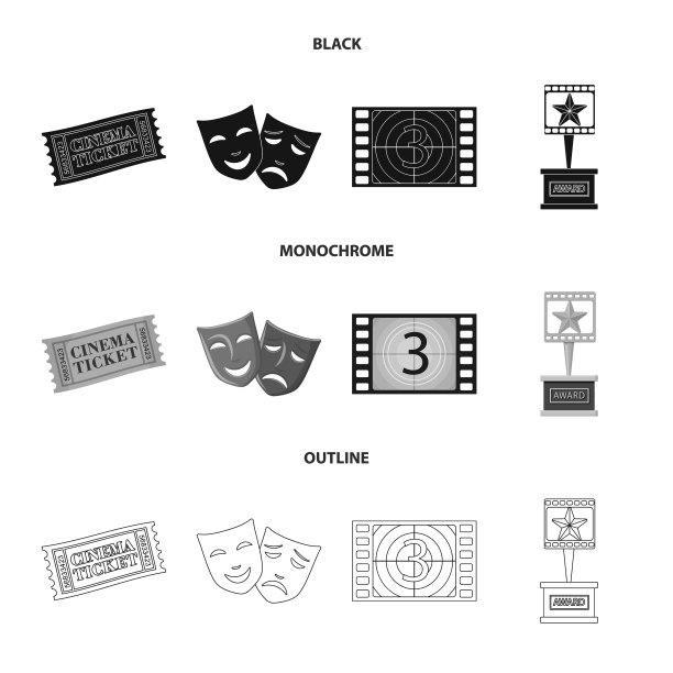 电视和拍摄标志图片下载