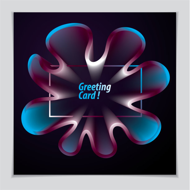 美丽的花形状与彩色梯度图片下载