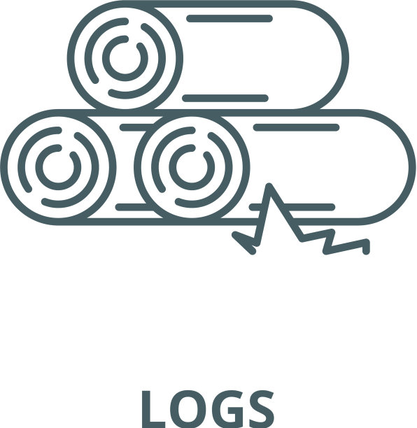 日志线图标线性概念大纲图片下载