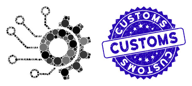 马赛克数字力学图标与纹理图片下载