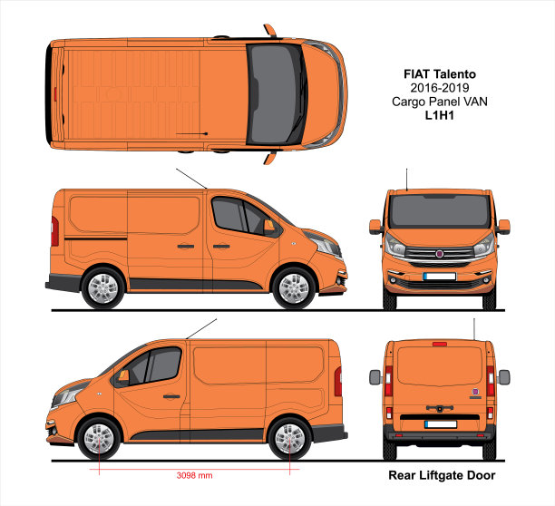 菲亚特塔伦托货运面板l1h1 2016-2019图片下载