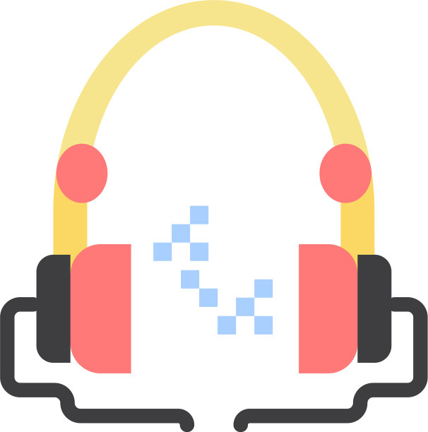 耳机音乐音频免提单色图标图片下载