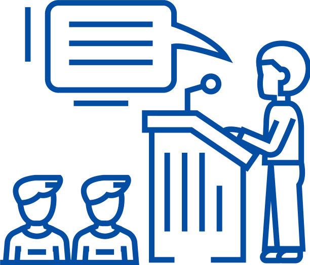 演讲者，演讲台，讲坛，站直线图片下载