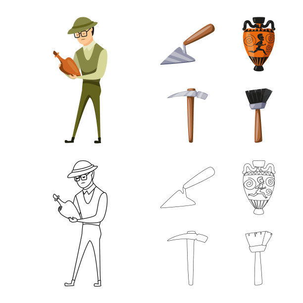 孤立对象的故事和项目符号集图片下载