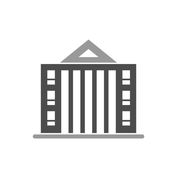 网页图形背景上的建筑图标图片下载