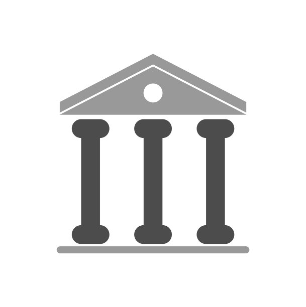 网页图形背景上的建筑图标图片下载