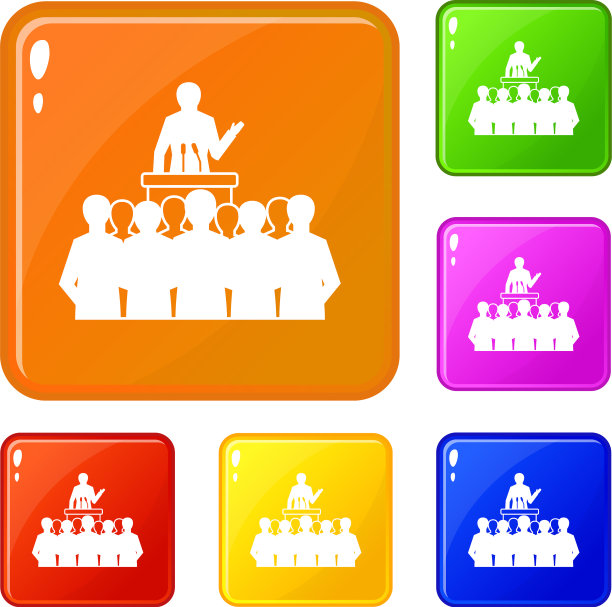 政治发言人图标设置颜色图片下载