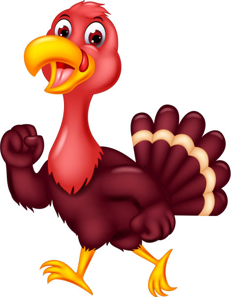 有趣的棕色小鸡卡通图片下载