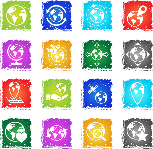 地球仪图标设置图片下载