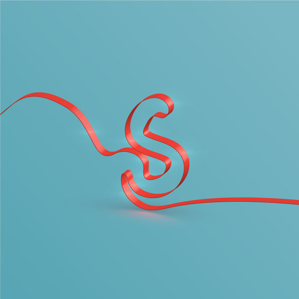 从排版的现实丝带字体图片下载