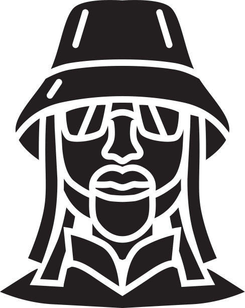 DJ头像图标简约风格图片下载