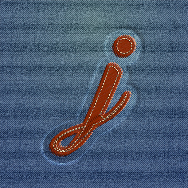 用粗斜纹棉布做成的字体图片下载