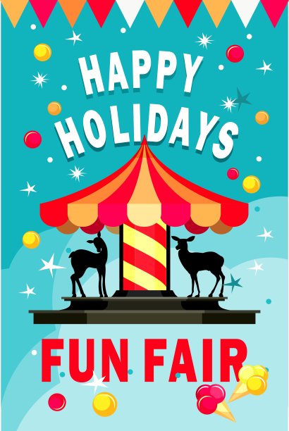 旋转木马游乐园图片下载