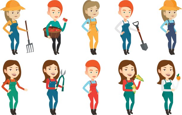 集农业与农民图片下载