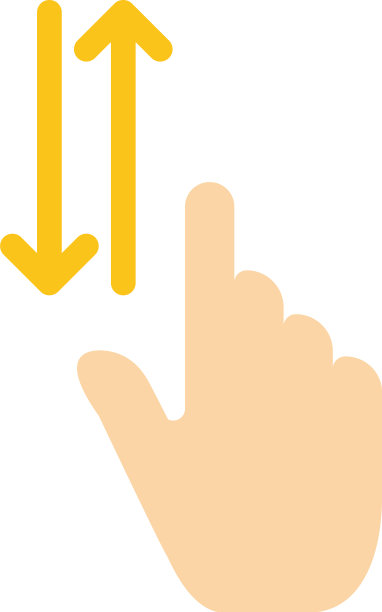 手指手势，手向上，下，平面颜色图标图标图片下载