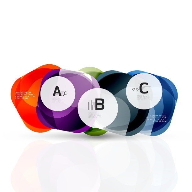 孤立有光泽的方块模板图片下载