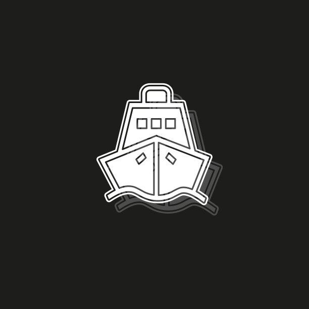 邮轮的标志-船-海上旅游的标志图片下载