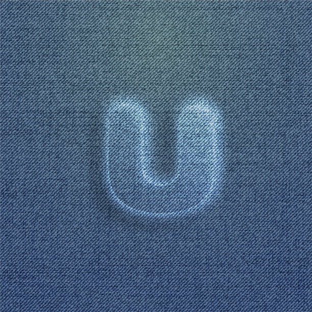 用粗斜纹棉布做成的字体图片下载