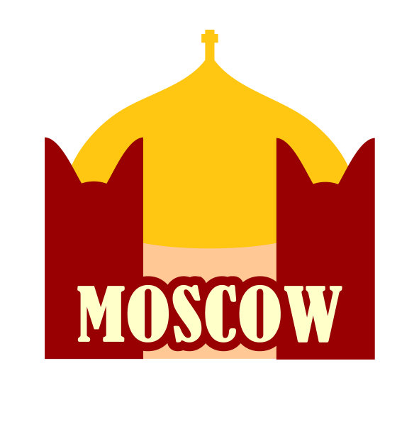 极简主义象征莫斯科俄罗斯平风格图片下载