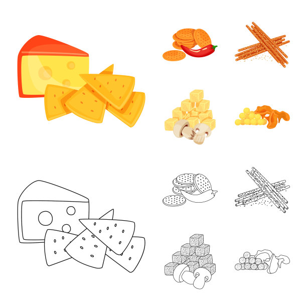 设计的味道和季节的符号集图片下载