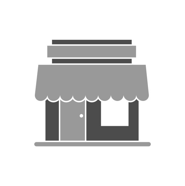 网页图形背景上的建筑图标图片下载