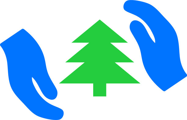 杉树护理手图标平图片下载