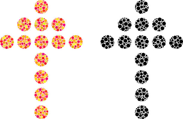 点虚线箭头上马赛克图标图片下载