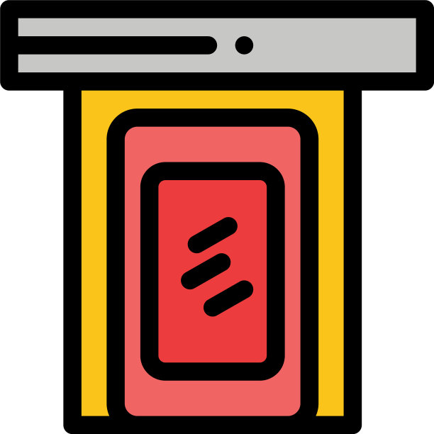 雨云门家平面颜色图标图标横幅图片下载