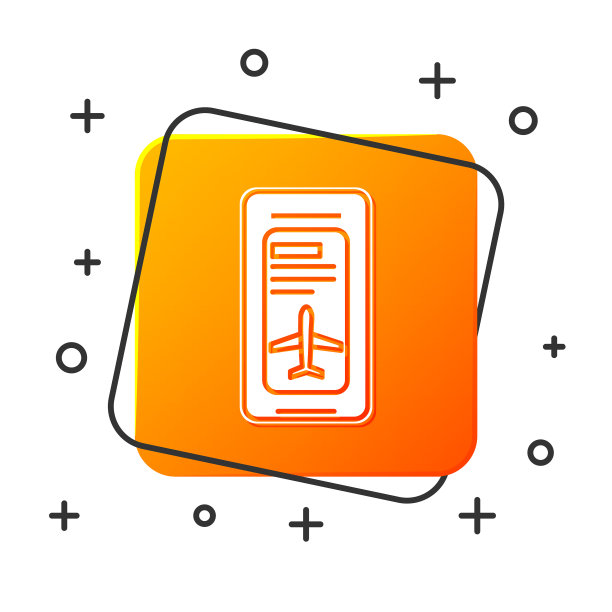 带有电子登机牌的白色智能手机图片下载