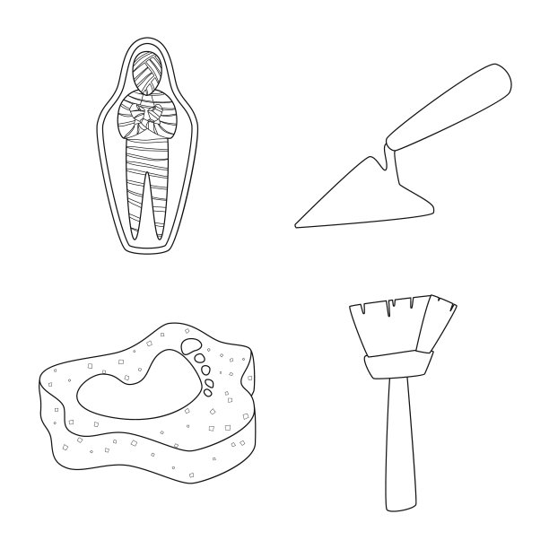 设计故事和研究符号集图片下载