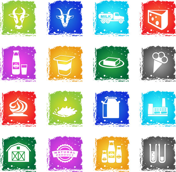 牛奶行业图标图片下载
