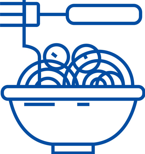 肉丸意大利面系列图标图片下载