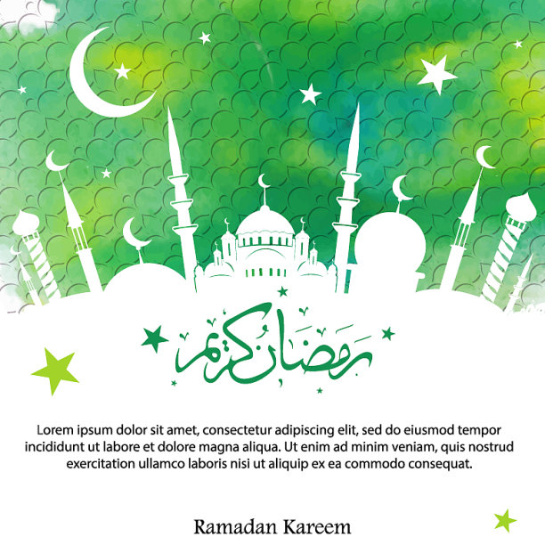 阿拉伯书法斋月卡里姆图片下载