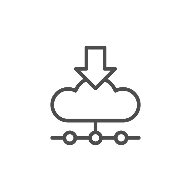 云上传线性图标图片下载