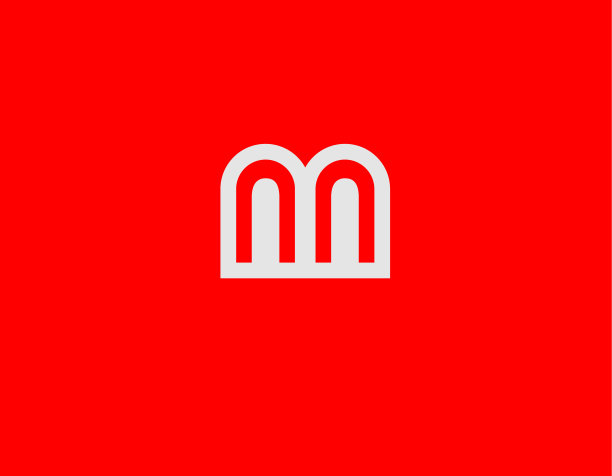 创意线性标志图标m为公司图片下载