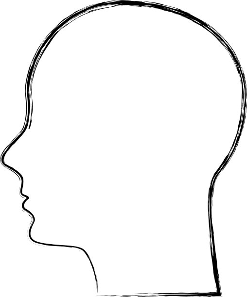 人的侧面孤立图标图片下载