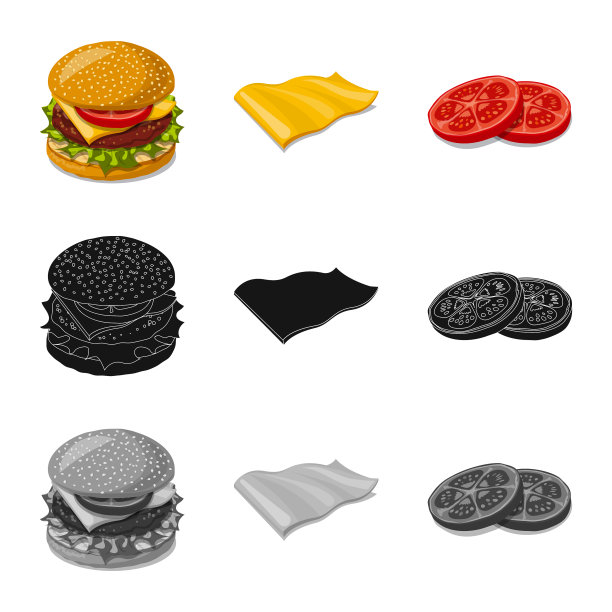 汉堡和三明治符号图片下载